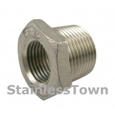 Pipe Bushing 2MPT x 3/4 FPT Type 304 Stainless